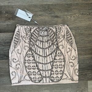 NWT Endless Rose beaded and sequin mini skirt